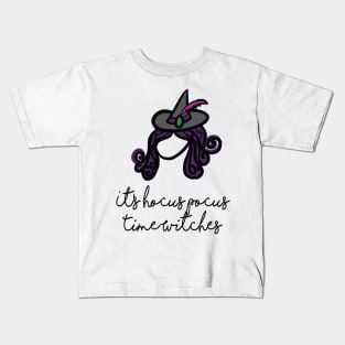 It's Hocus Pocus Time Witches Kids T-Shirt